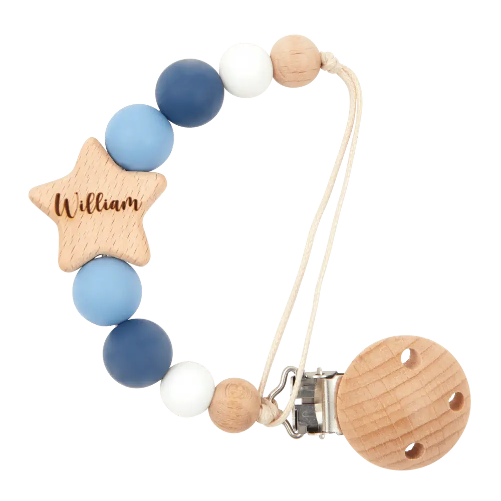 Personalised Star Dummy Clip