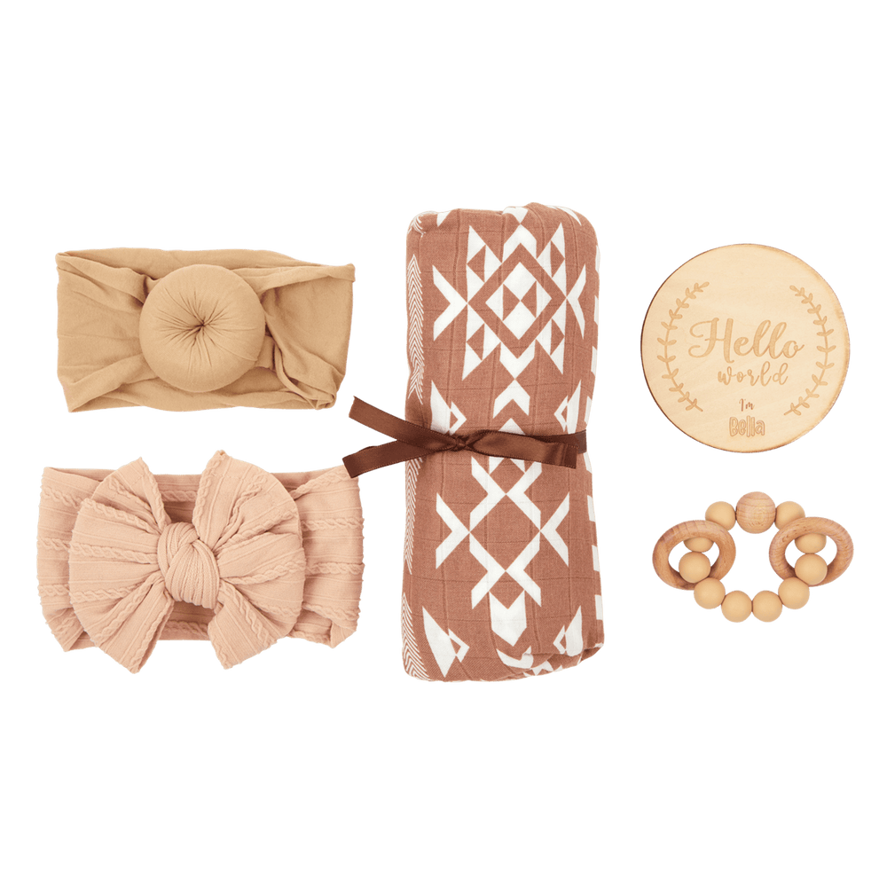 Cute as a Button Headband Gift Set | Neutral