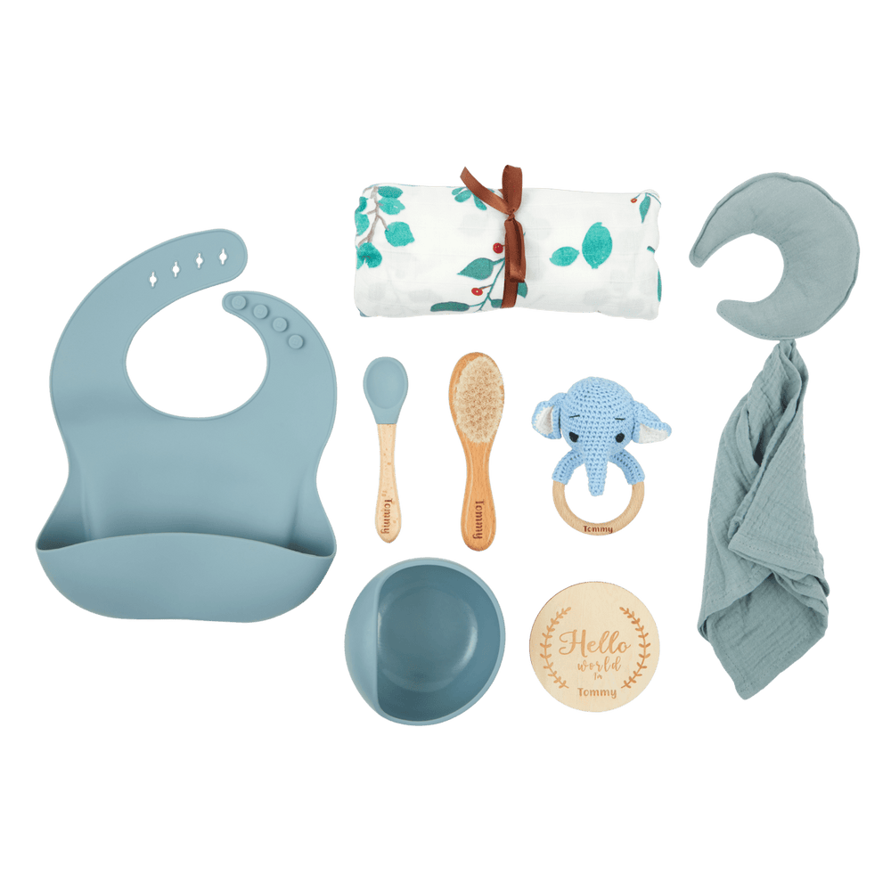 Precious Moments Luxury Baby Gift Set | Blue Elephant