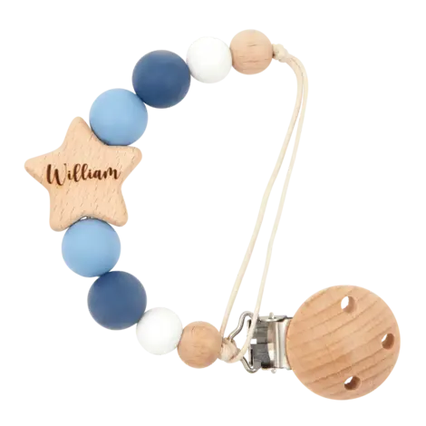 Personalised Star Dummy Clip