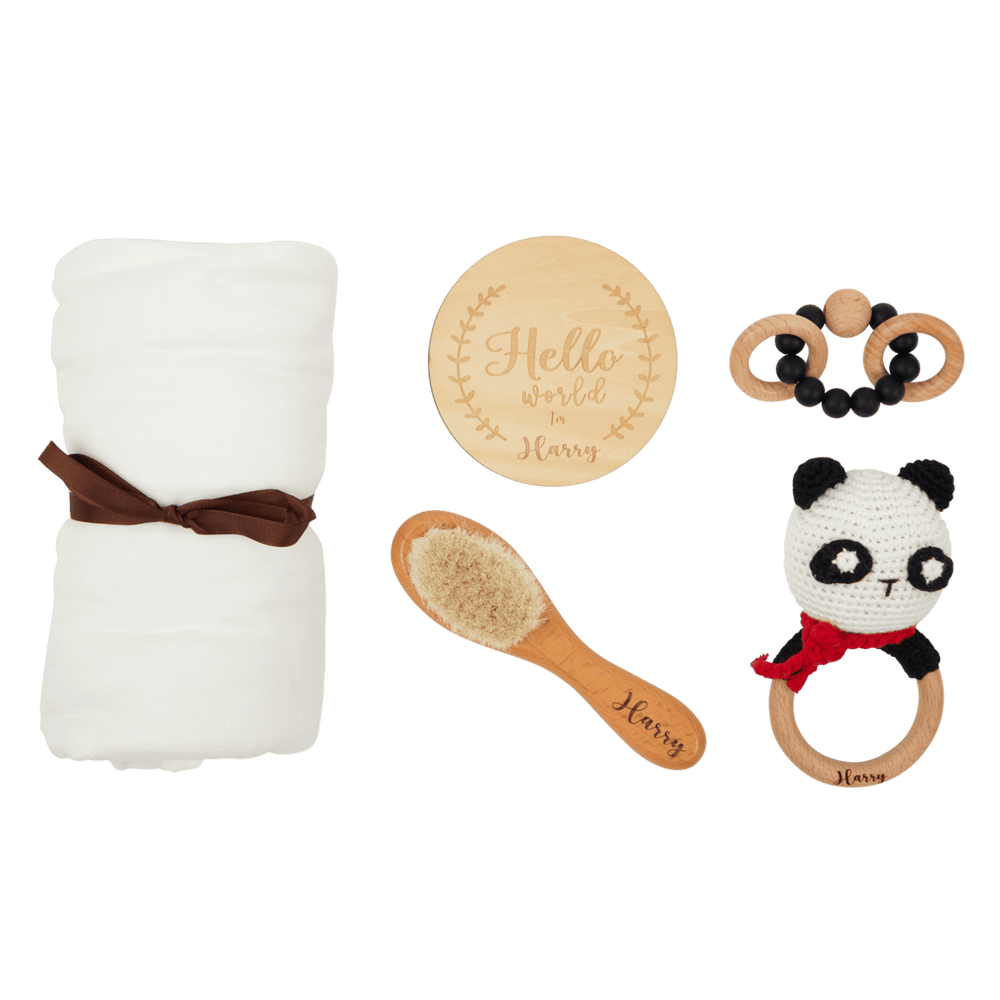 Hello, World Newborn Gift Set | Panda