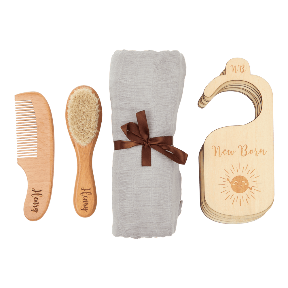 Tiny Treasures Baby Essentials Gift Set | Grey