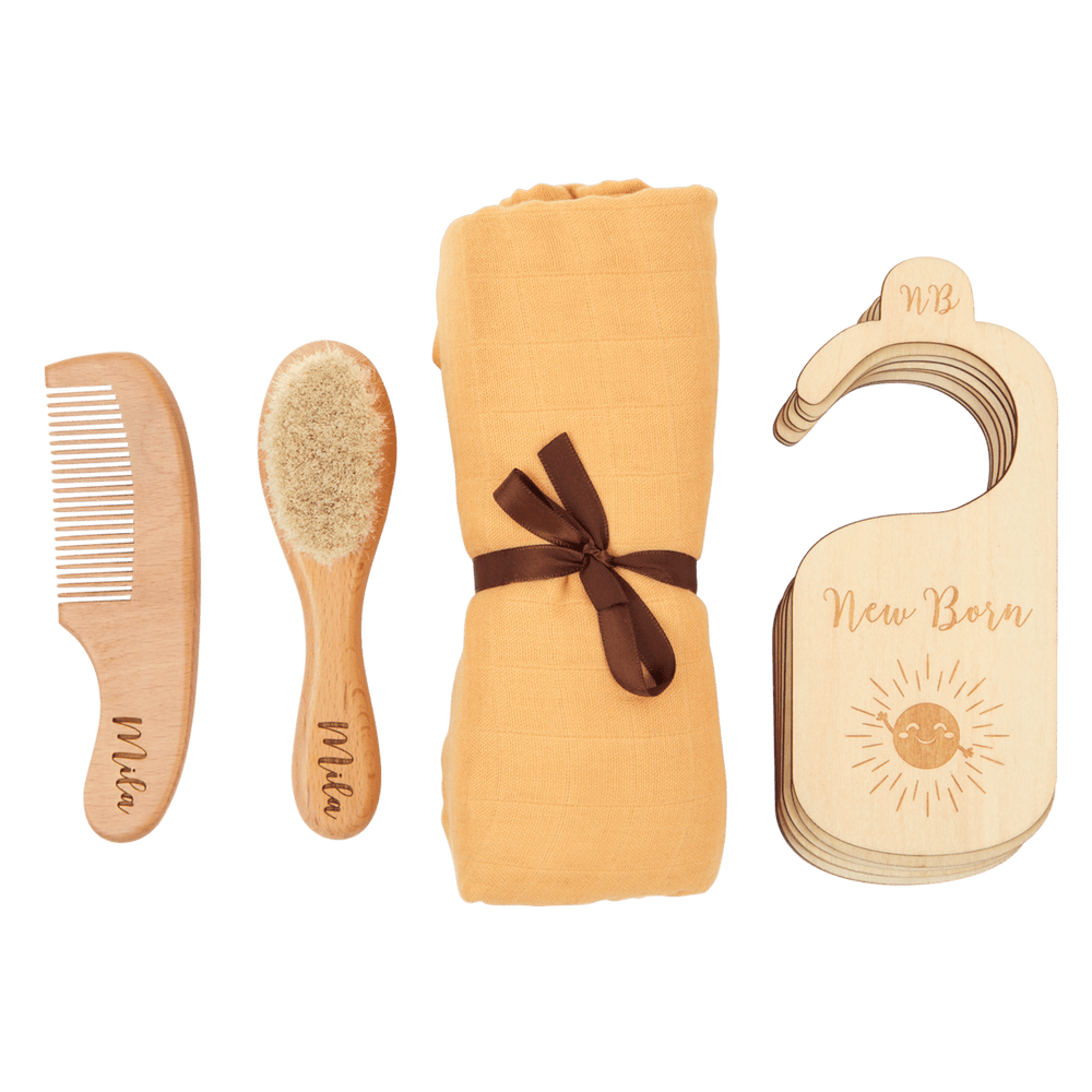 Tiny Treasures Baby Essentials Gift Set | Yellow