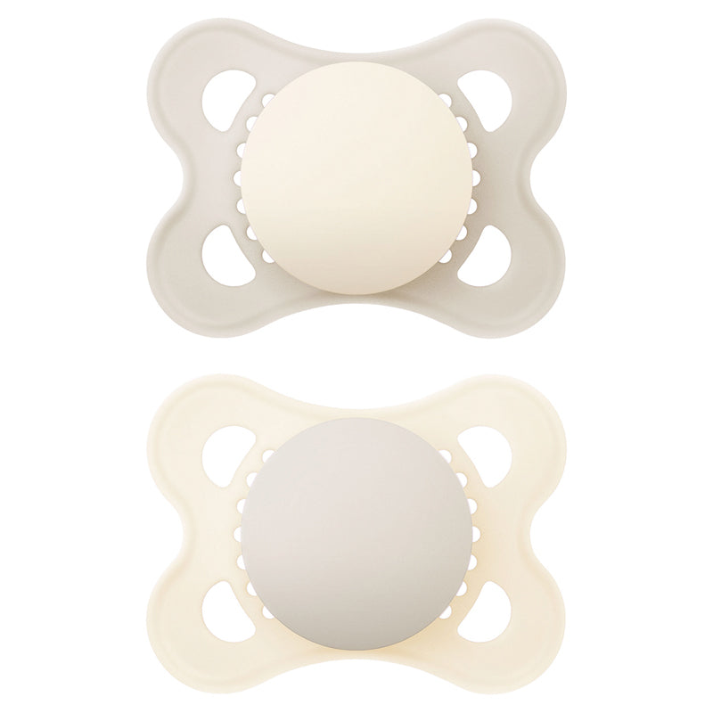 MAM Original Soothers 0–6 Months – 2 Pack | Orthodontic Comfort with SkinSoft® Teat