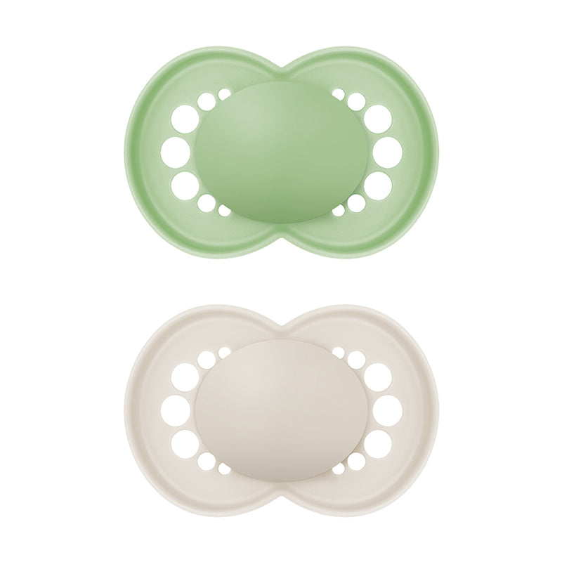 MAM Original Soothers 6–18 Months – 2 Pack | Orthodontic Comfort with SkinSoft® Teat