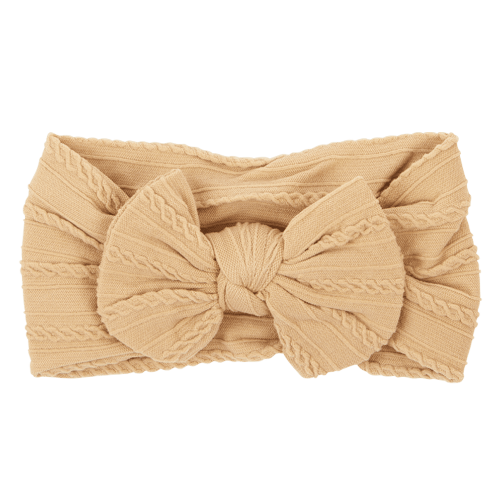 Adorable Cotton Baby Headband | Beige